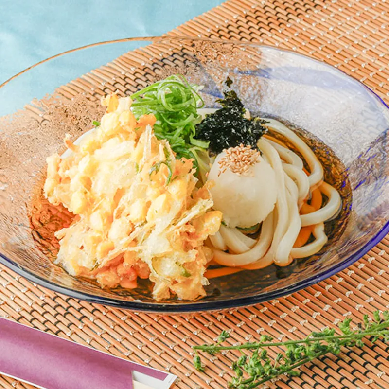 ＜ランチ＞<br>とうもろこしの天ぷら冷製うどん<br>1,300円(税込)
